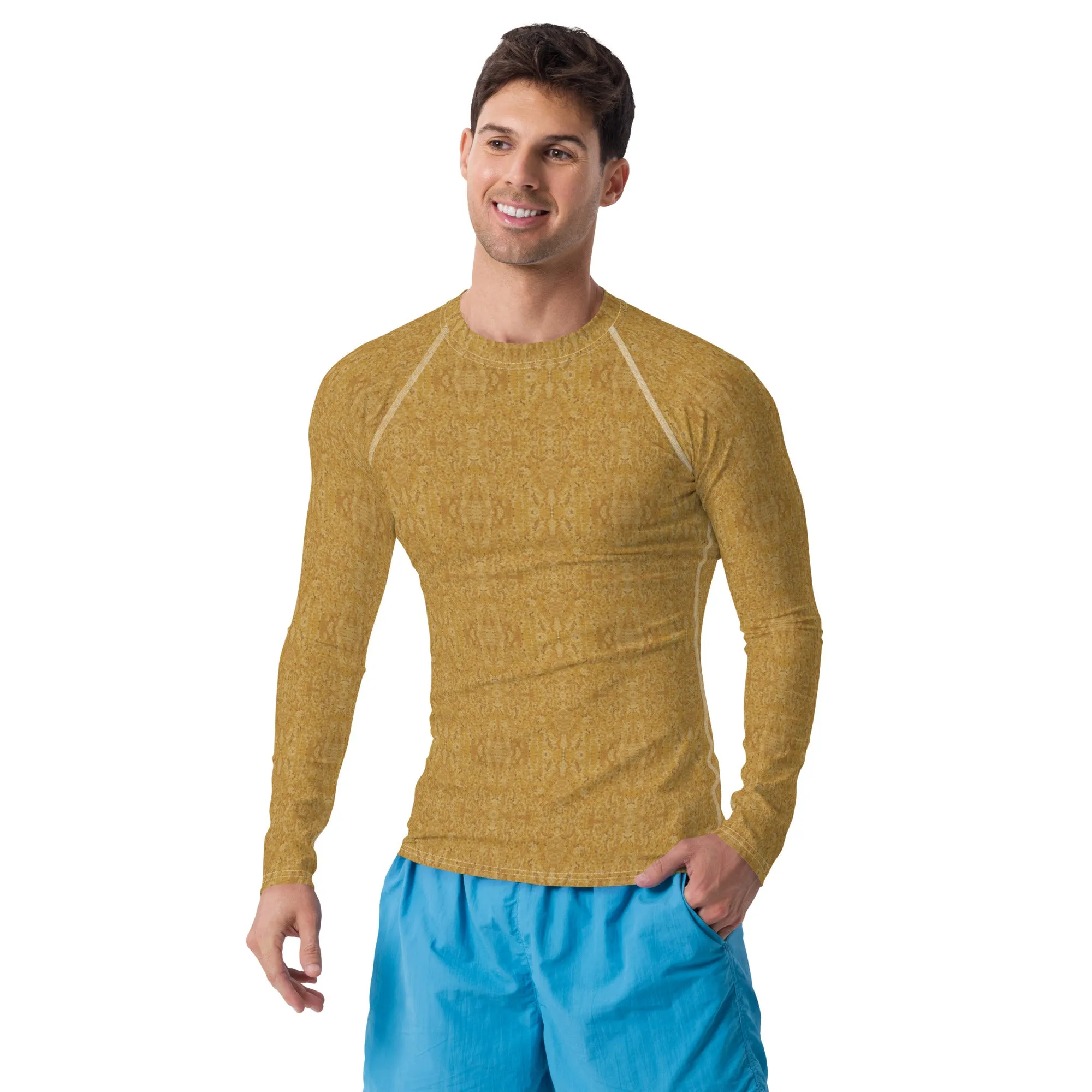 Golden sands Men's Rash Guard swim top