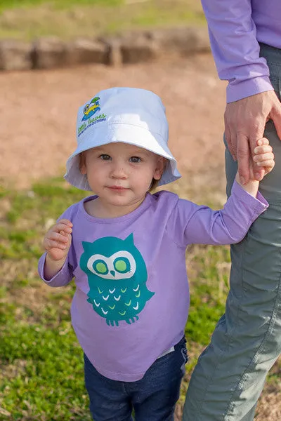Infant Toddler Sun Protective Shirt-Owl Mulberry Purple Gray
