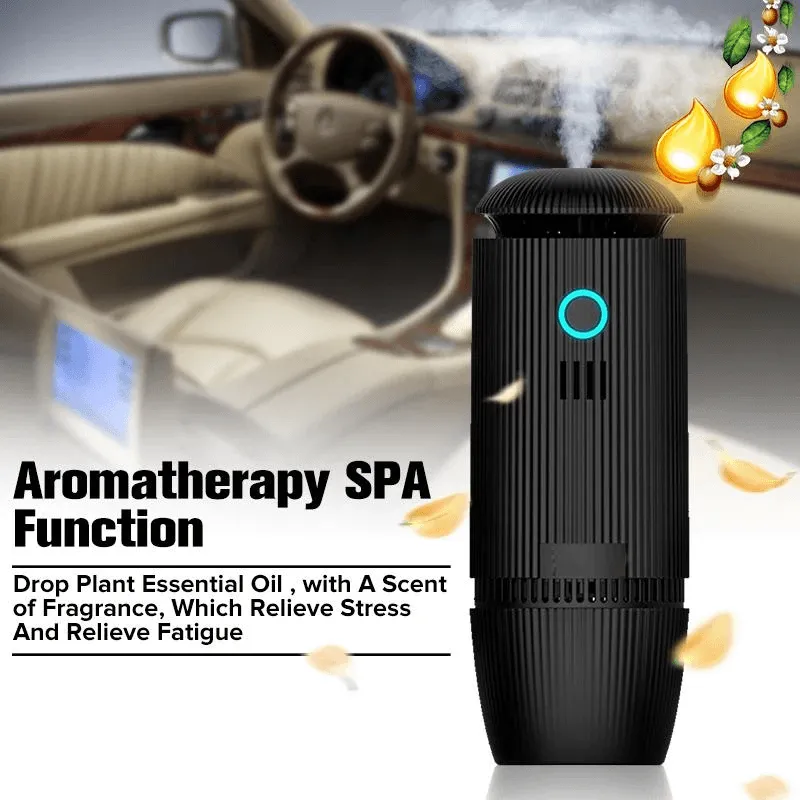 Ioniser Portable Car Air Purifier & Oil Aroma Diffuser