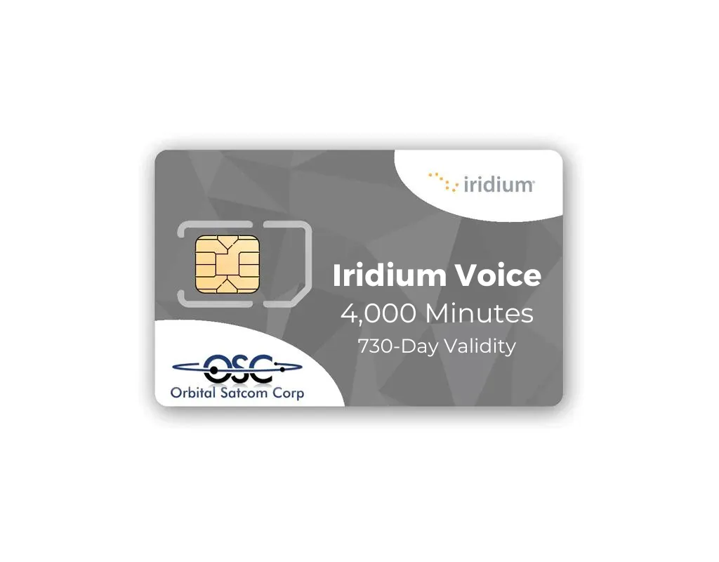 Iridium Sat Phone Top-Ups