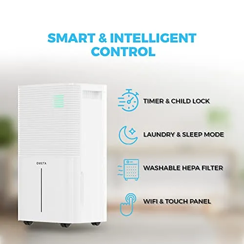 kitchelat 20L/25L Dual Dehumidifier Air Purifier with HEPA Filter & IONISER