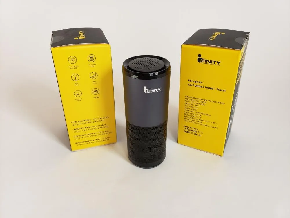 <b>Portable UVC HEPA AIR PURIFIER for Car | Office | Home | Travel </b>