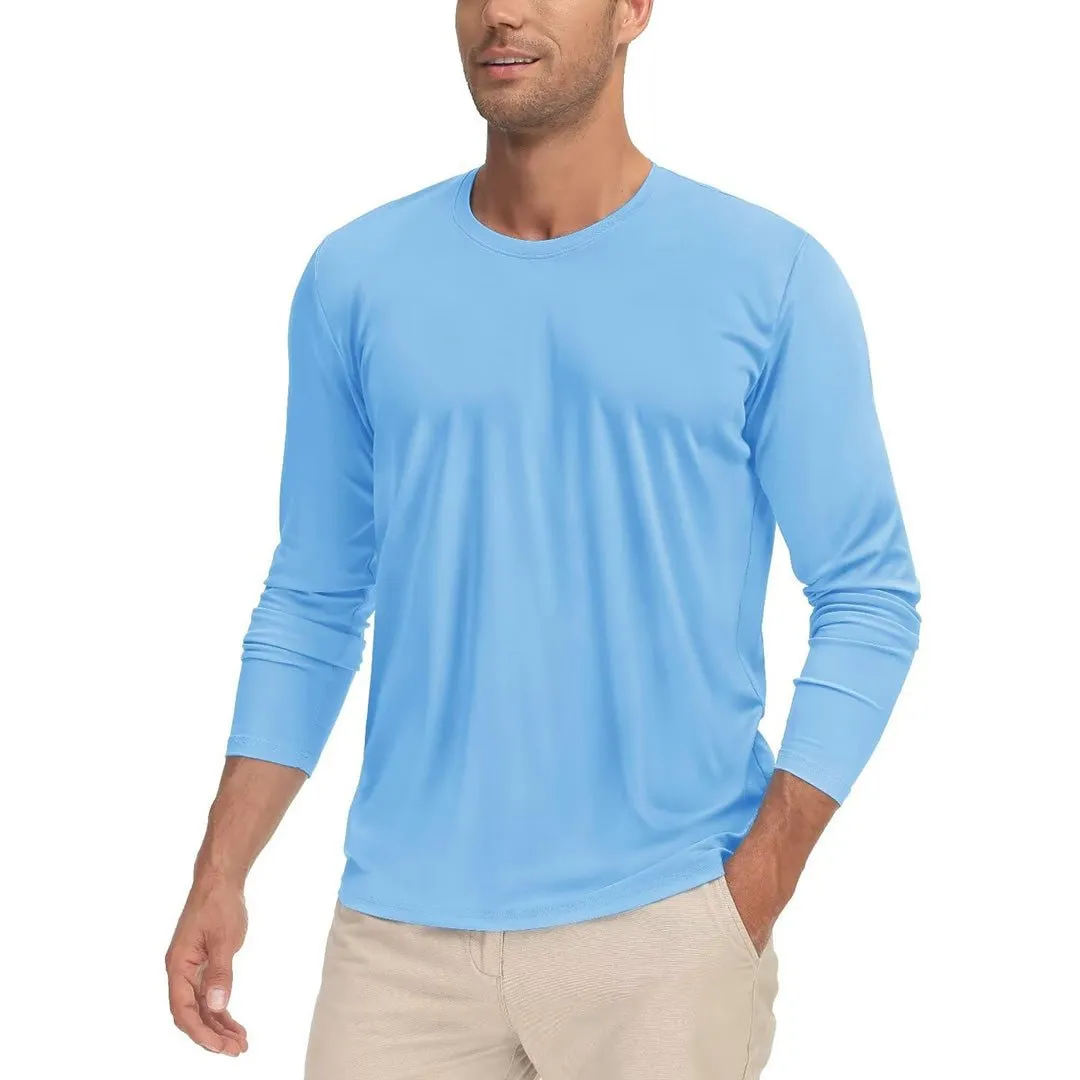 Men's UPF 50  UV Protection Quick Dry Long Sleeve Shirt