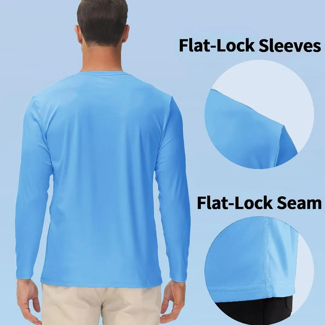 Men's UPF 50  UV Protection Quick Dry Long Sleeve Shirt