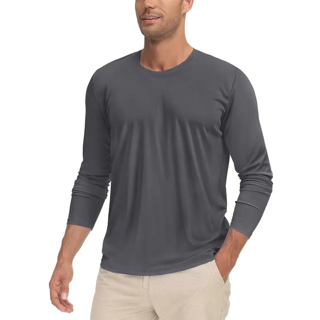 Men's UPF 50  UV Protection Quick Dry Long Sleeve Shirt