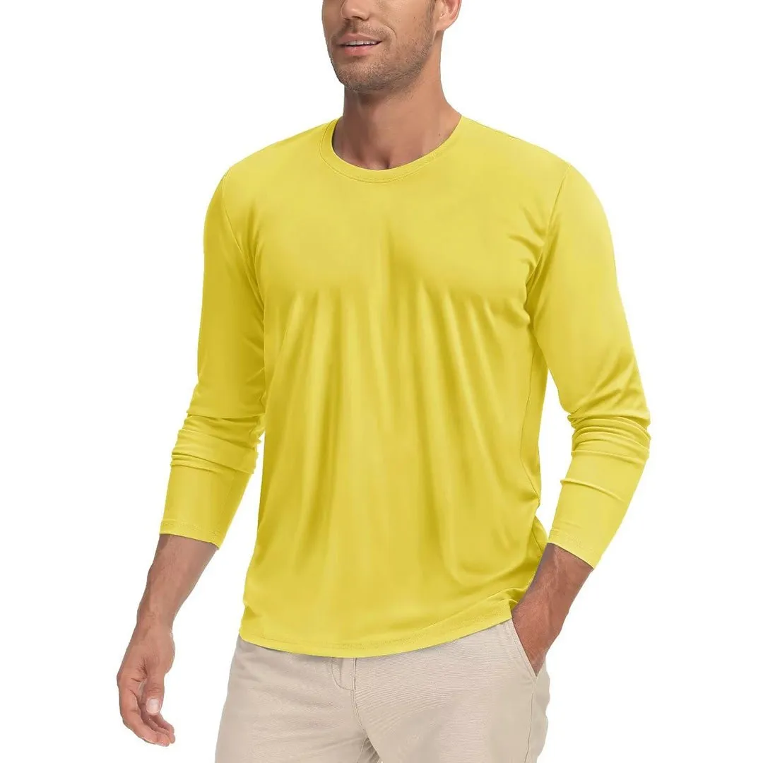 Men's UPF 50  UV Protection Quick Dry Long Sleeve Shirt