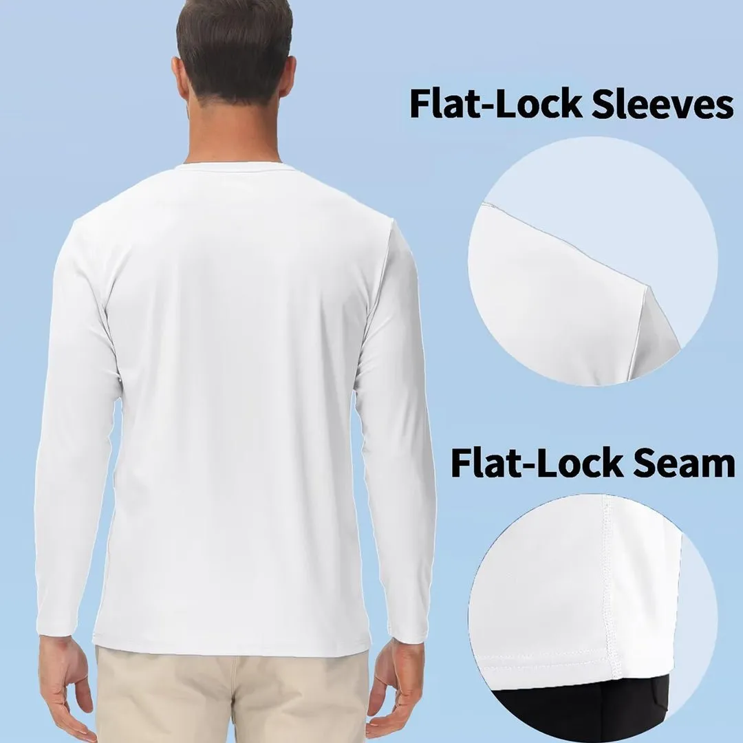 Men's UPF 50  UV Protection Quick Dry Long Sleeve Shirt