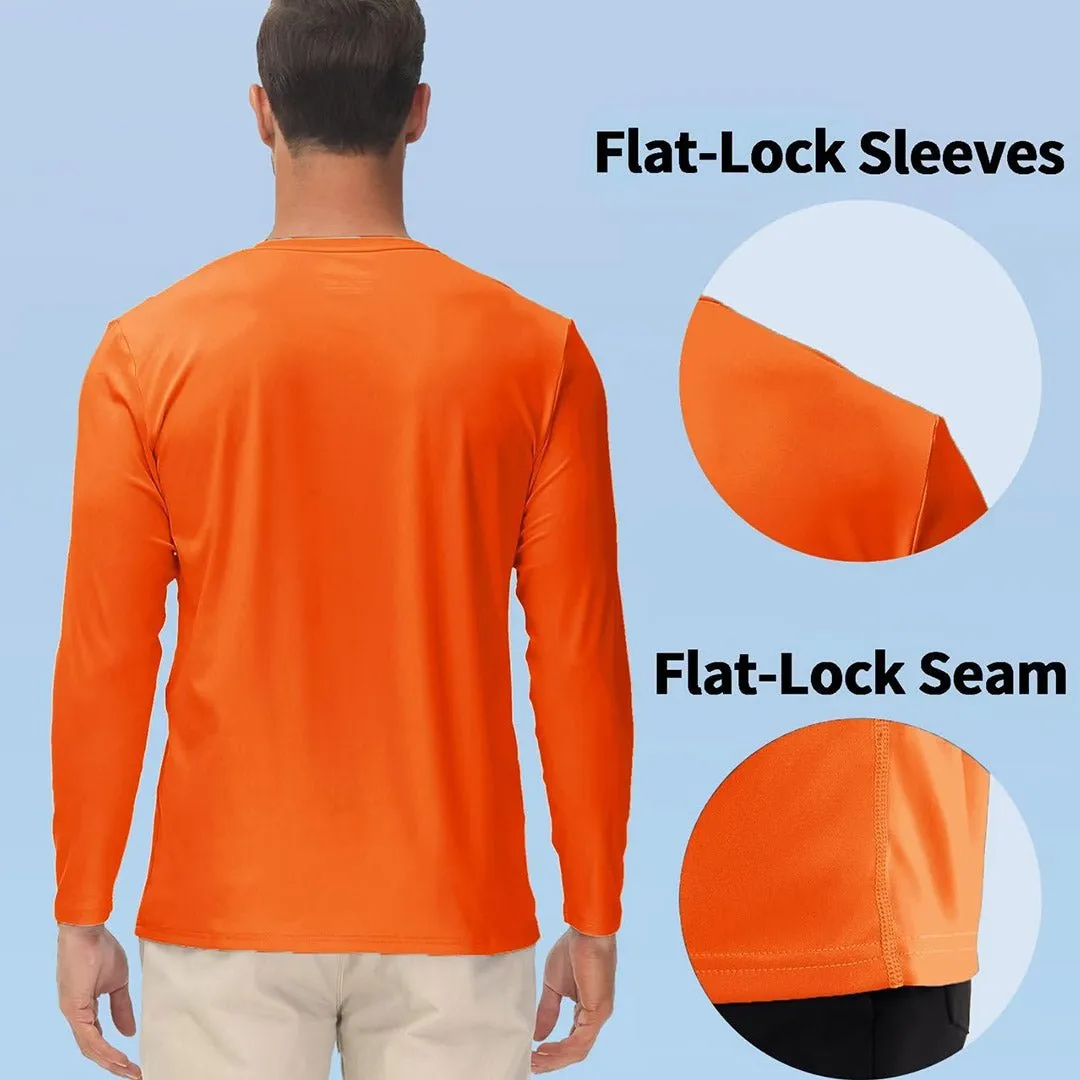Men's UPF 50  UV Protection Quick Dry Long Sleeve Shirt