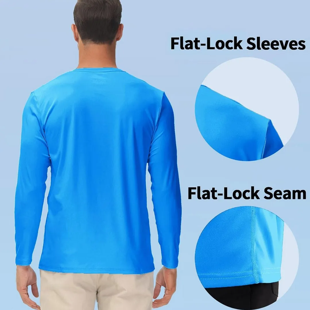 Men's UPF 50  UV Protection Quick Dry Long Sleeve Shirt