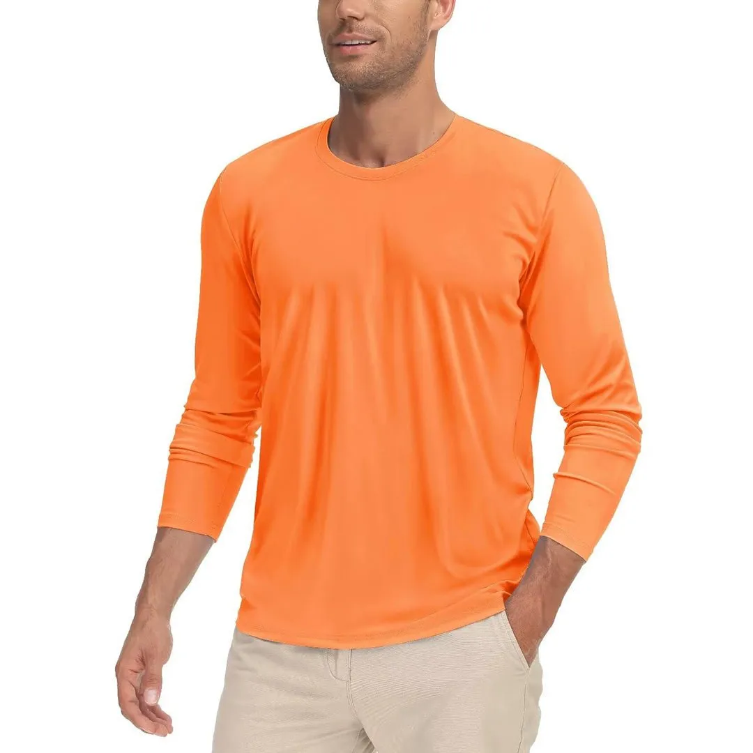 Men's UPF 50  UV Protection Quick Dry Long Sleeve Shirt