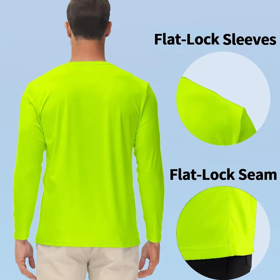 Men's UPF 50  UV Protection Quick Dry Long Sleeve Shirt