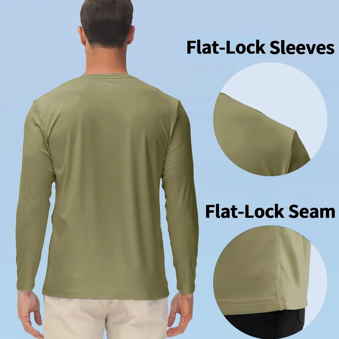 Men's UPF 50  UV Protection Quick Dry Long Sleeve Shirt