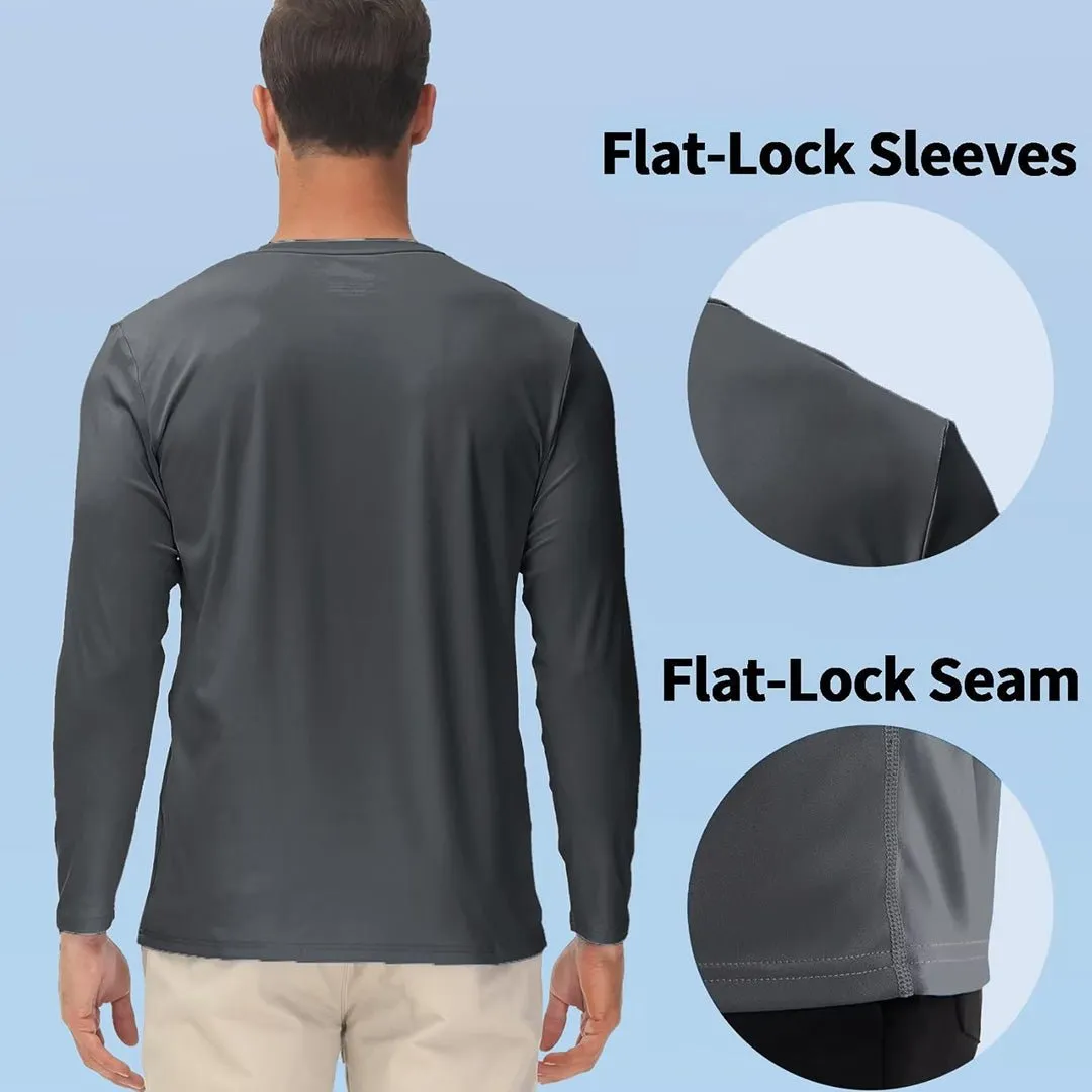 Men's UPF 50  UV Protection Quick Dry Long Sleeve Shirt