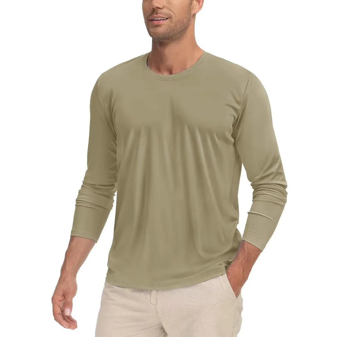 Men's UPF 50  UV Protection Quick Dry Long Sleeve Shirt