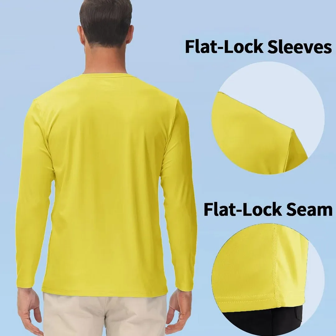 Men's UPF 50  UV Protection Quick Dry Long Sleeve Shirt