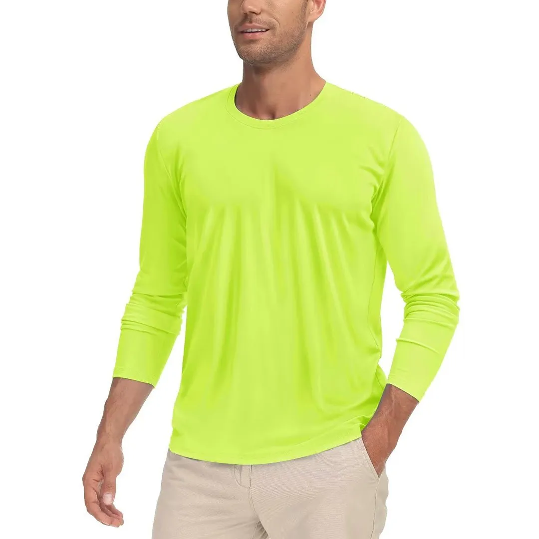 Men's UPF 50  UV Protection Quick Dry Long Sleeve Shirt