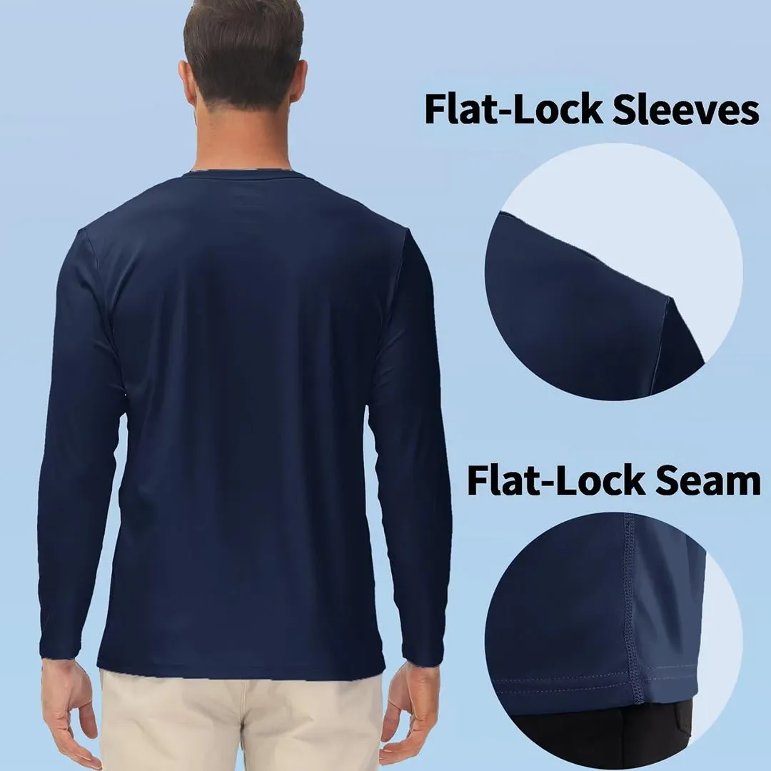 Men's UPF 50  UV Protection Quick Dry Long Sleeve Shirt