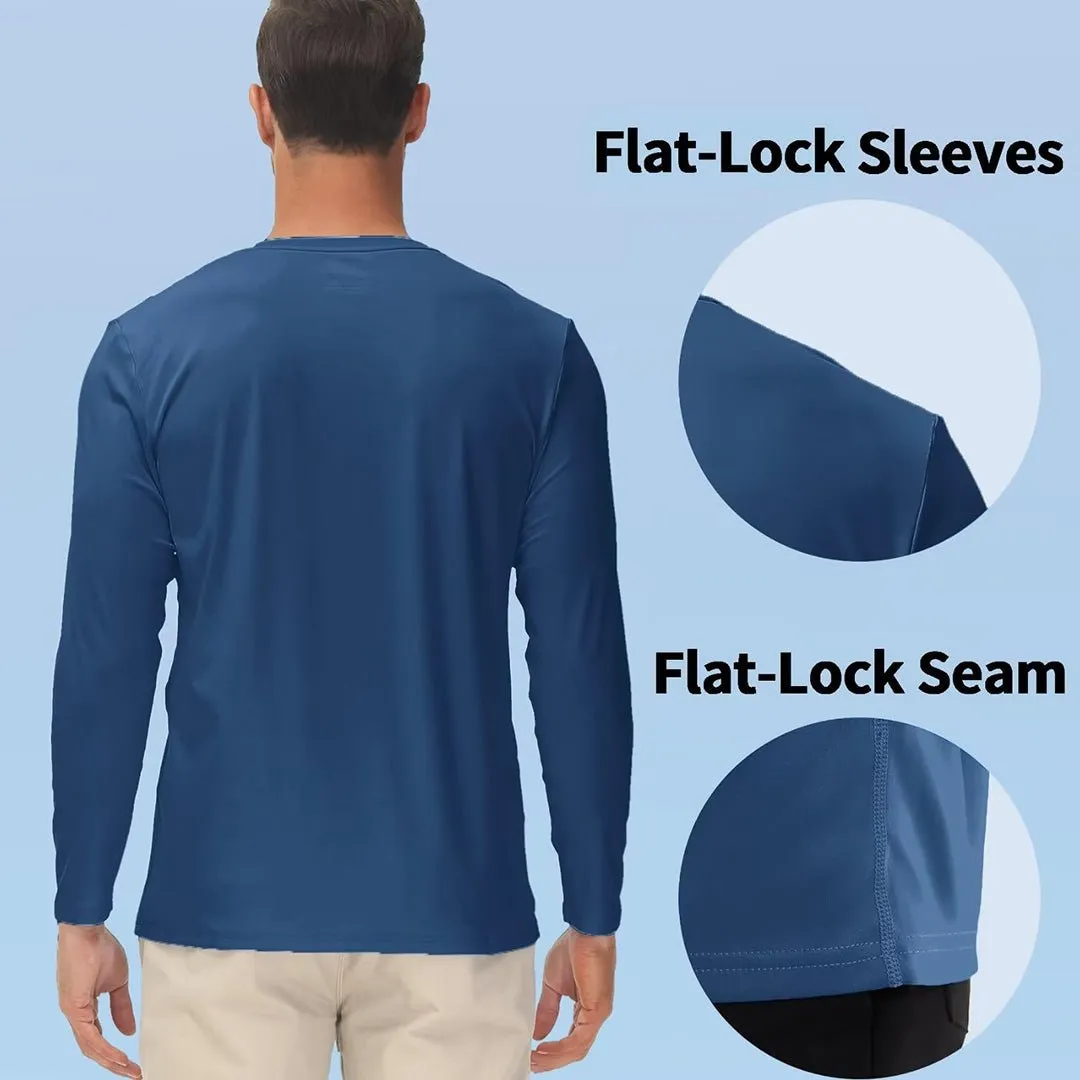 Men's UPF 50  UV Protection Quick Dry Long Sleeve Shirt