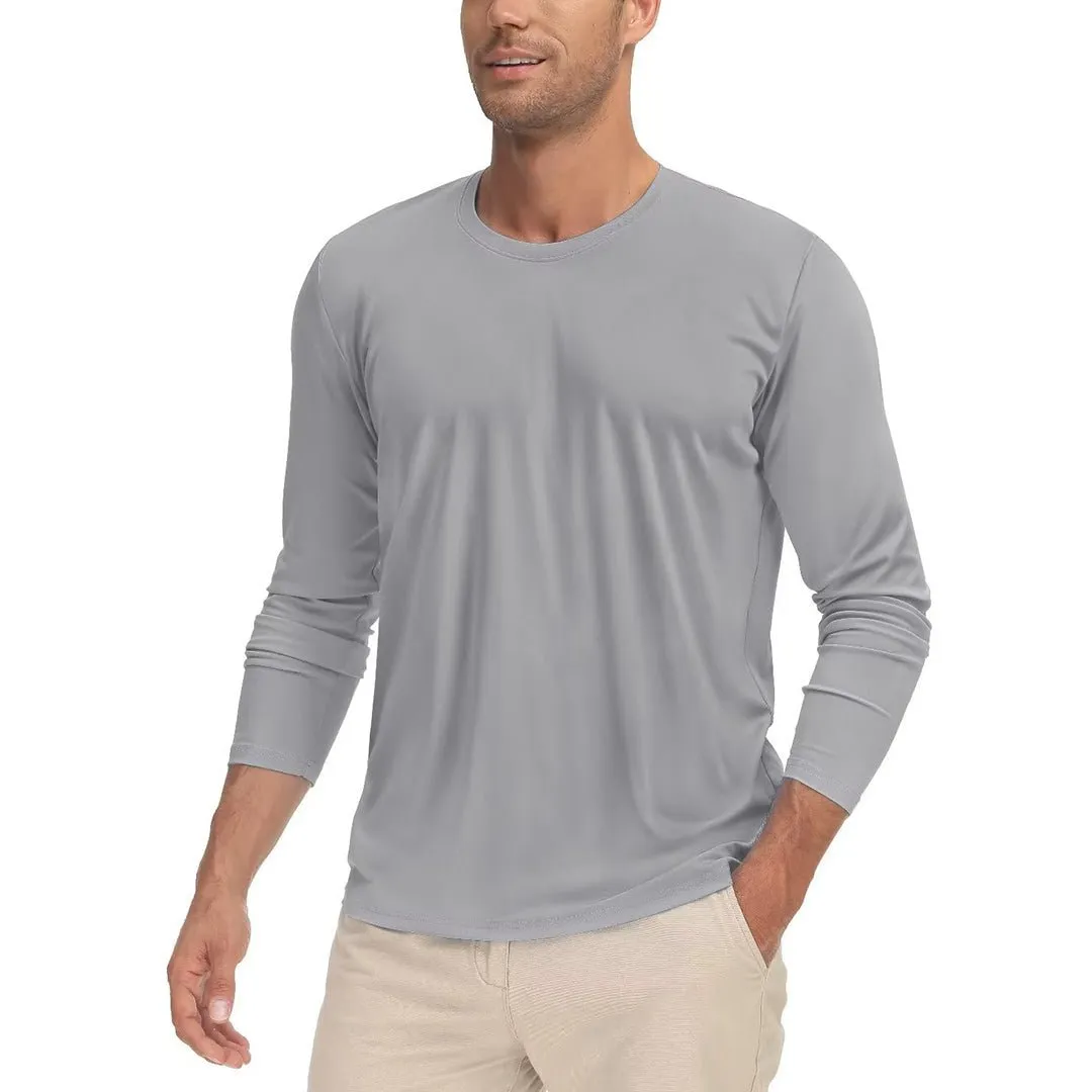 Men's UPF 50  UV Protection Quick Dry Long Sleeve Shirt