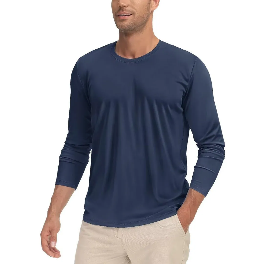 Men's UPF 50  UV Protection Quick Dry Long Sleeve Shirt