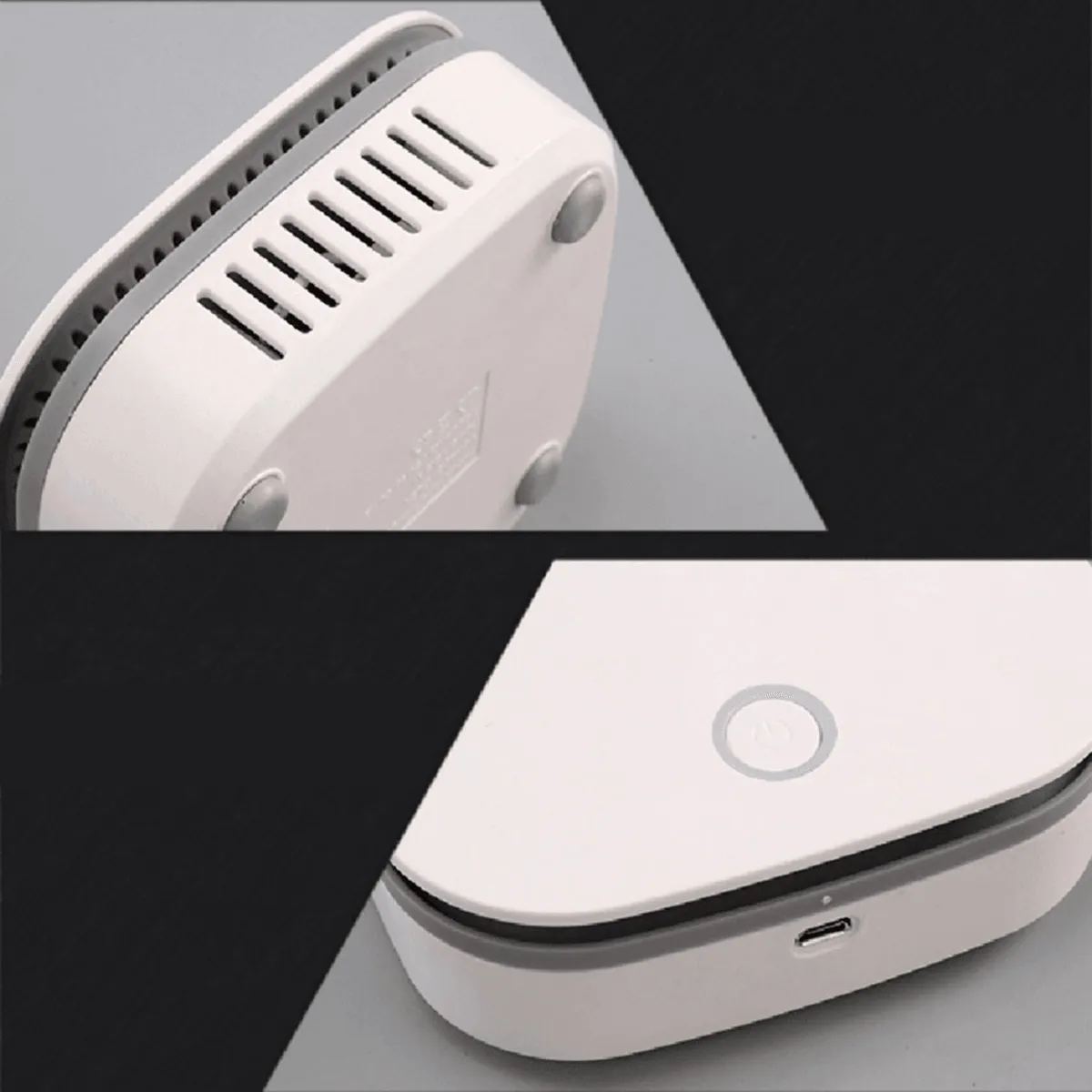 Mini Air Purifier Portable Air Cleaner Ozone Anion Generator USB Rechargeable