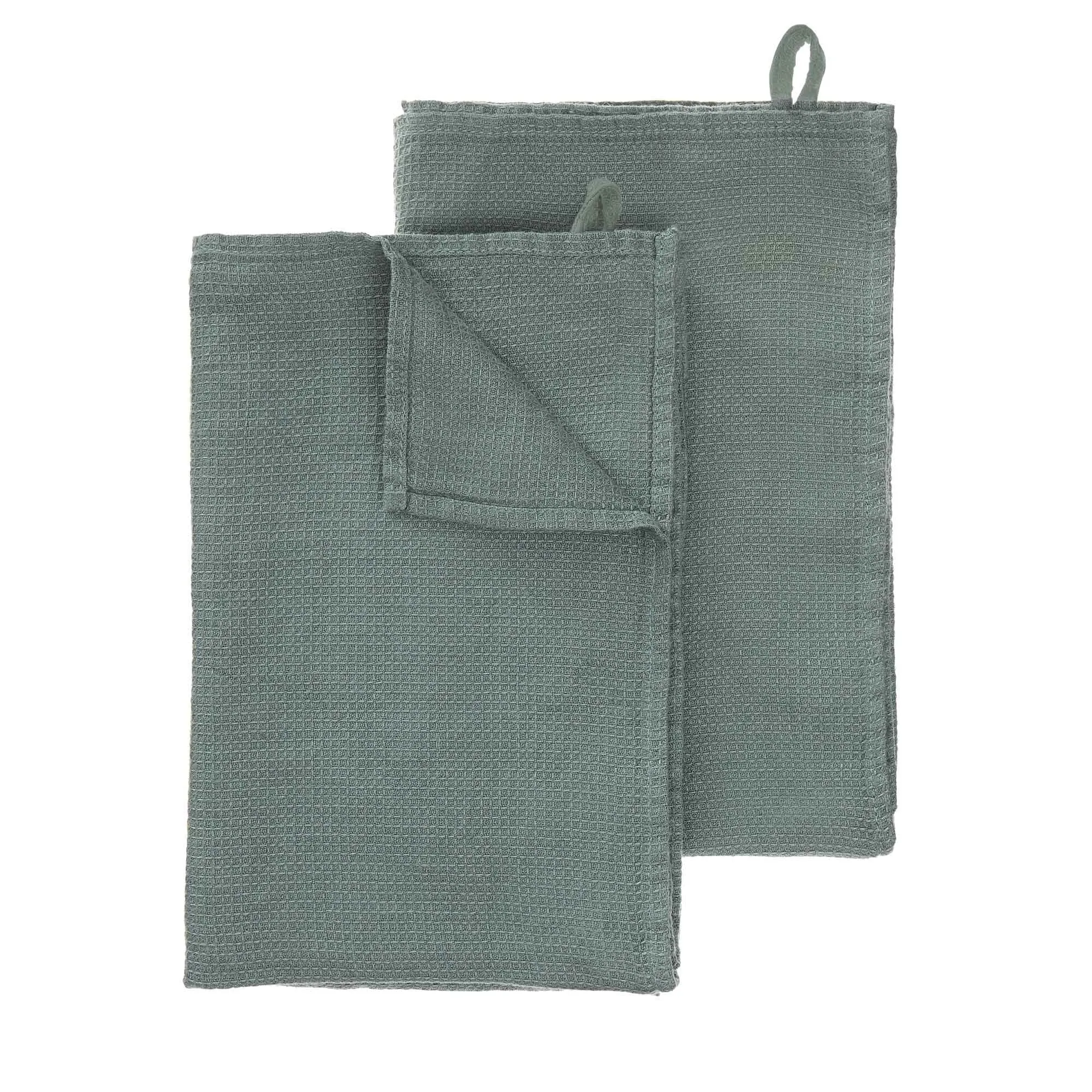 Minija Tea Towel Set [Green grey]