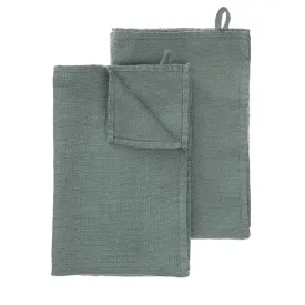 Minija Tea Towel Set [Green grey]