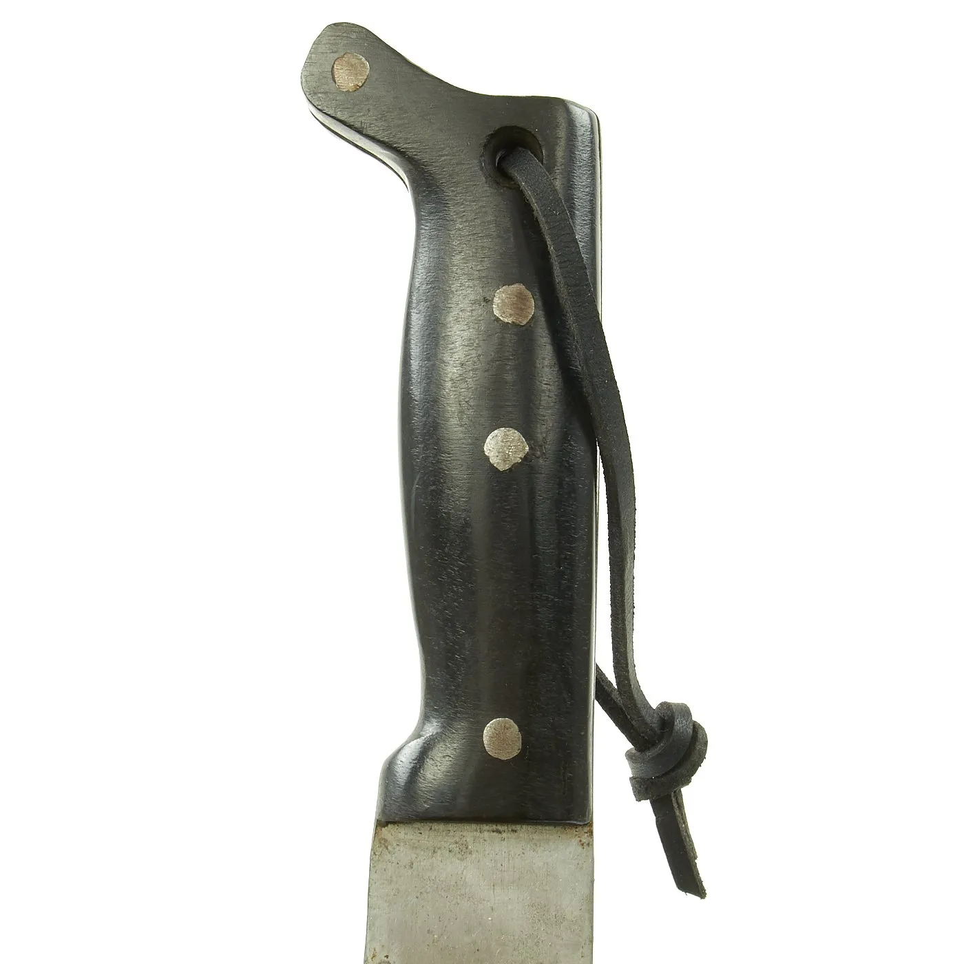 Original U.S. WWII Collins & Co. Legitimus Long Jungle Machete with Leather Scabbard by BoyT - dated 1942