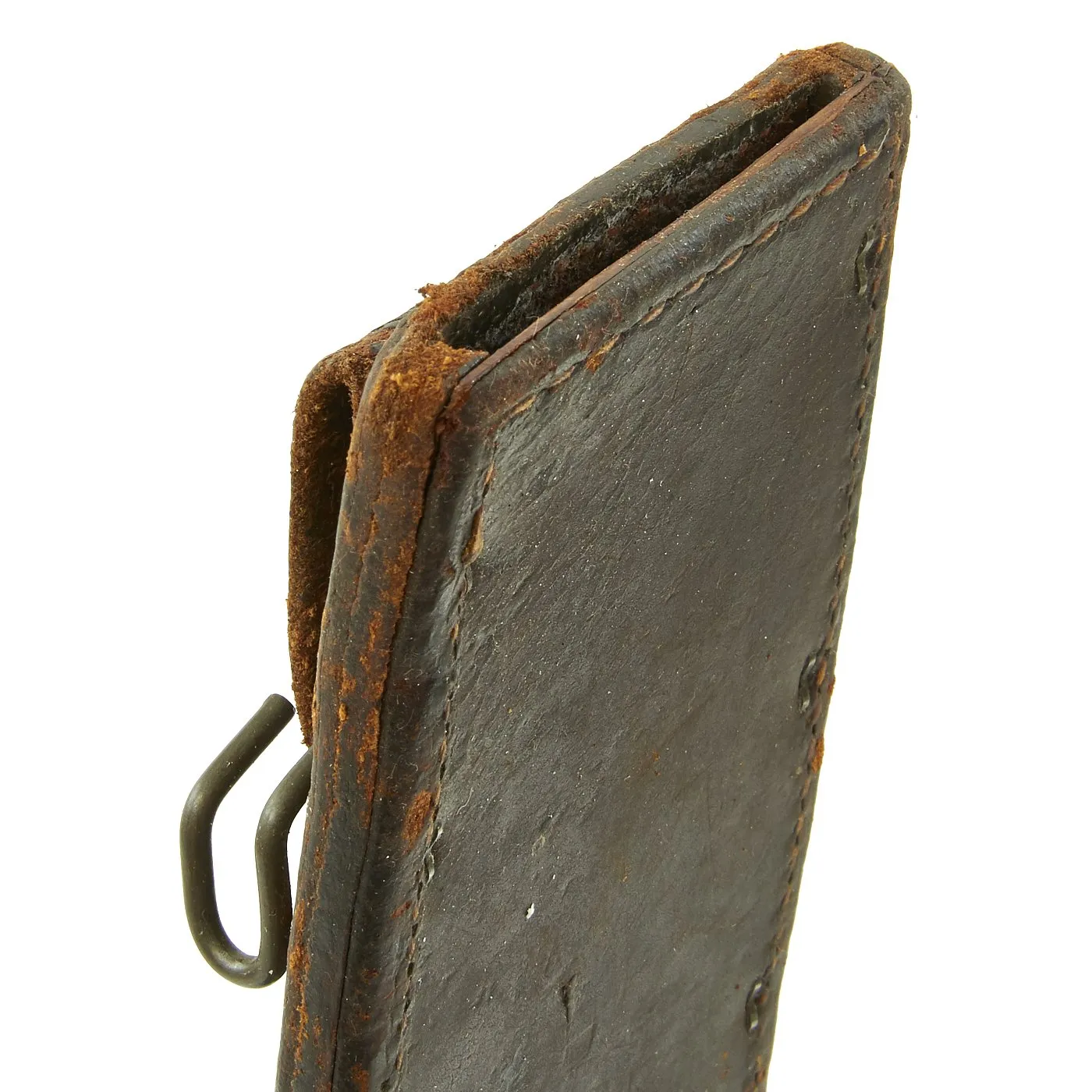 Original U.S. WWII Collins & Co. Legitimus Long Jungle Machete with Leather Scabbard by BoyT - dated 1942