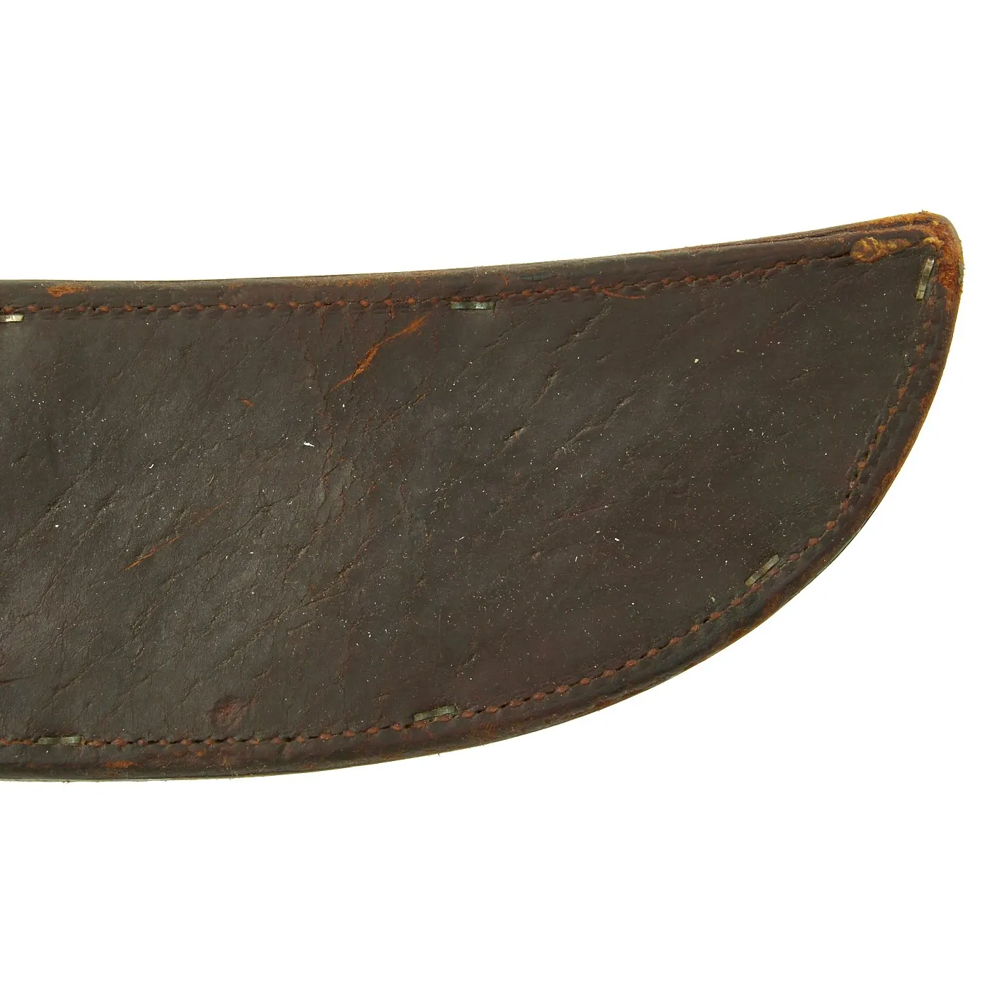 Original U.S. WWII Collins & Co. Legitimus Long Jungle Machete with Leather Scabbard by BoyT - dated 1942