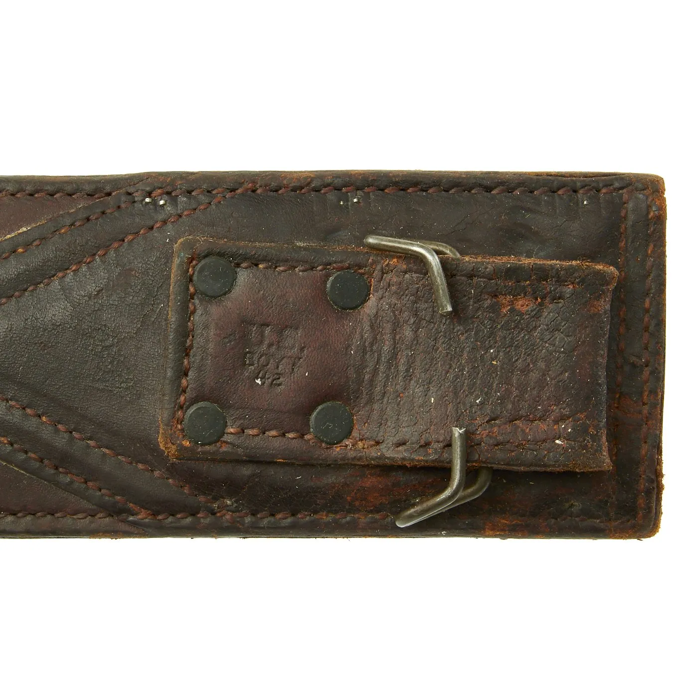 Original U.S. WWII Collins & Co. Legitimus Long Jungle Machete with Leather Scabbard by BoyT - dated 1942