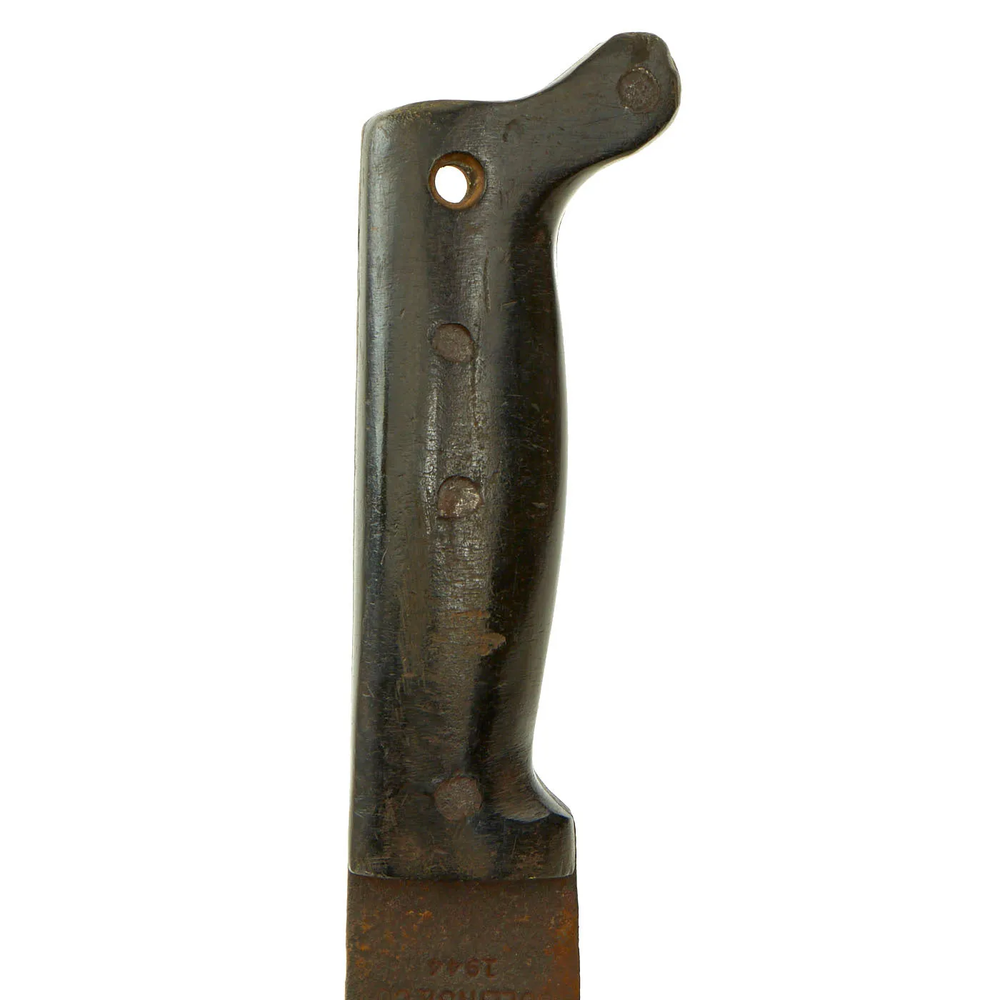 Original U.S. WWII Collins & Co Legitimus Model Machete Dated 1944 With USMC Marked Canvas Scabbard