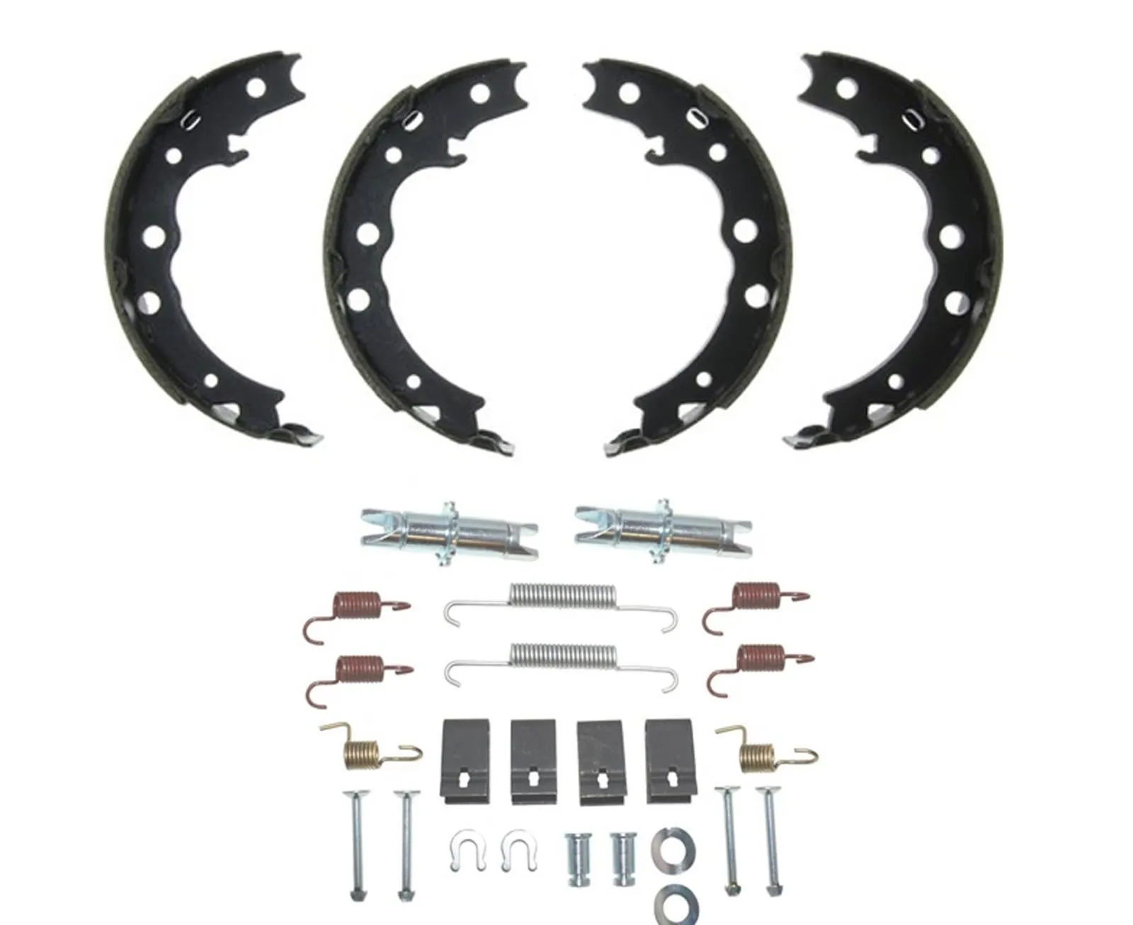 Parking-Emergency Brake Shoe Set with Hardware For 2013-2014 Subaru Legacy 2.5i