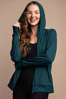 Quick Dry Athletic Hooded Jacket