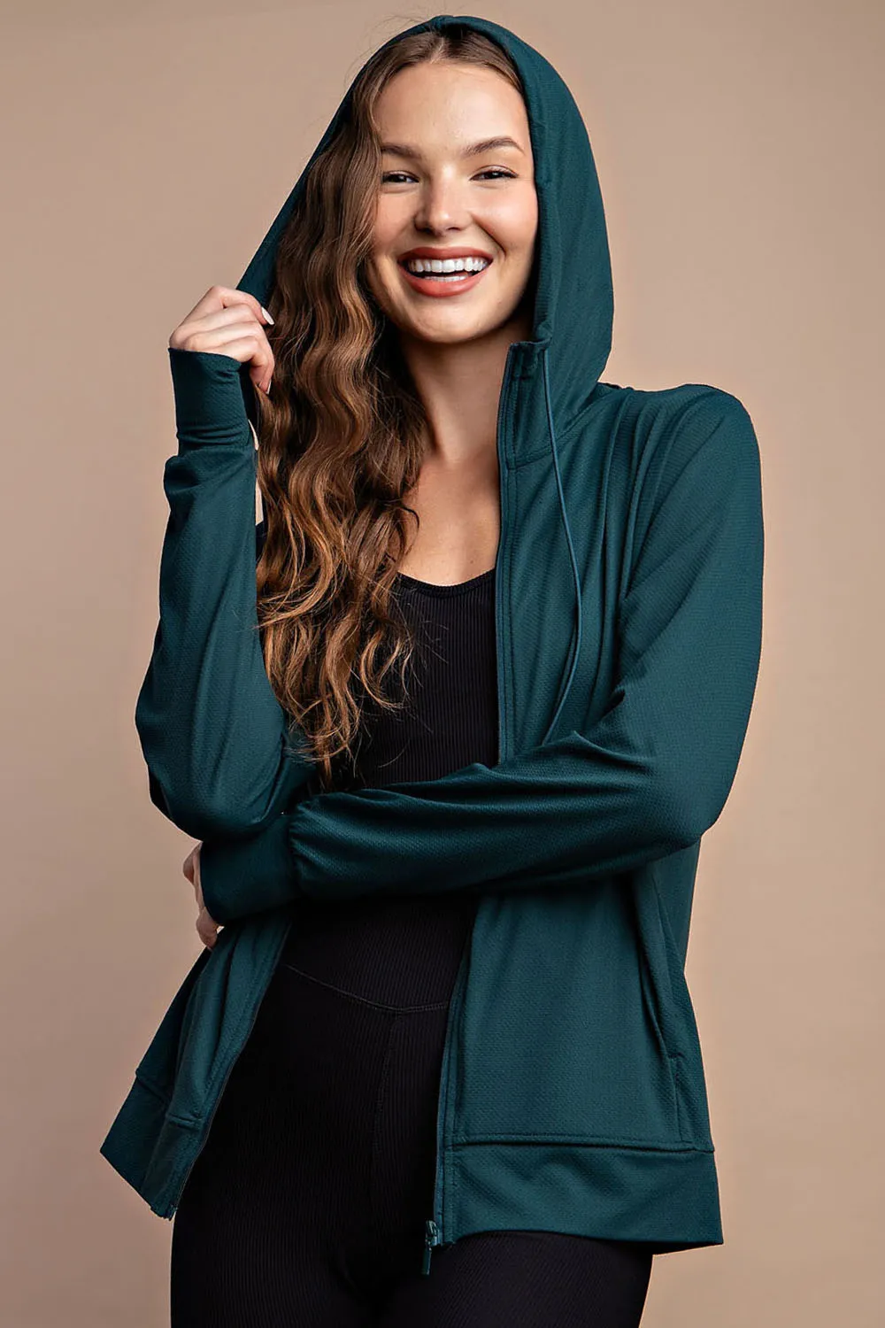 Quick Dry Athletic Hooded Jacket