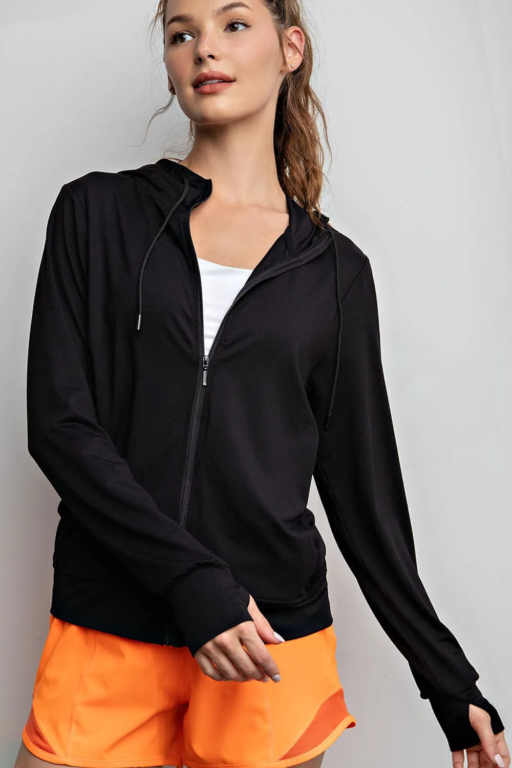 Quick Dry Athletic Hooded Jacket