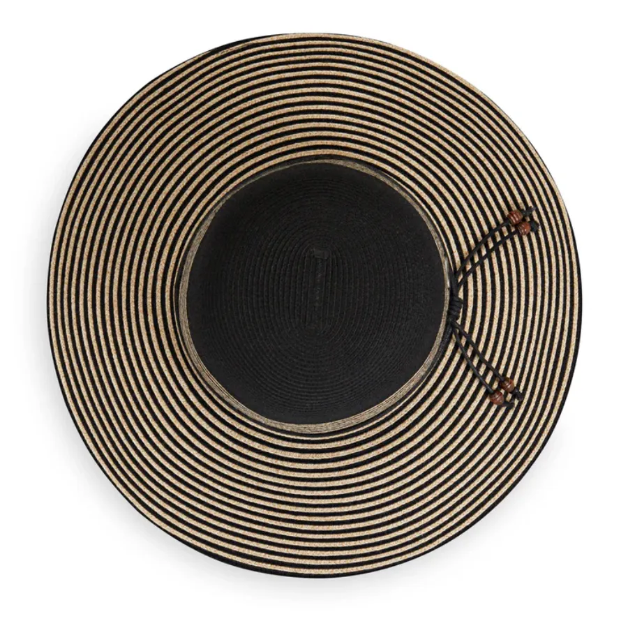 Wallaroo Hats Marseille Womens Sun Hat MARS - Black/ Natural