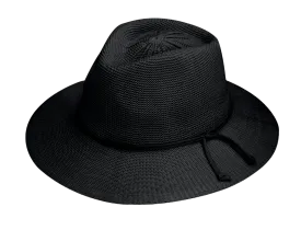 Wallaroo Women's Victoria Fedora Packable Sun Hat - Black