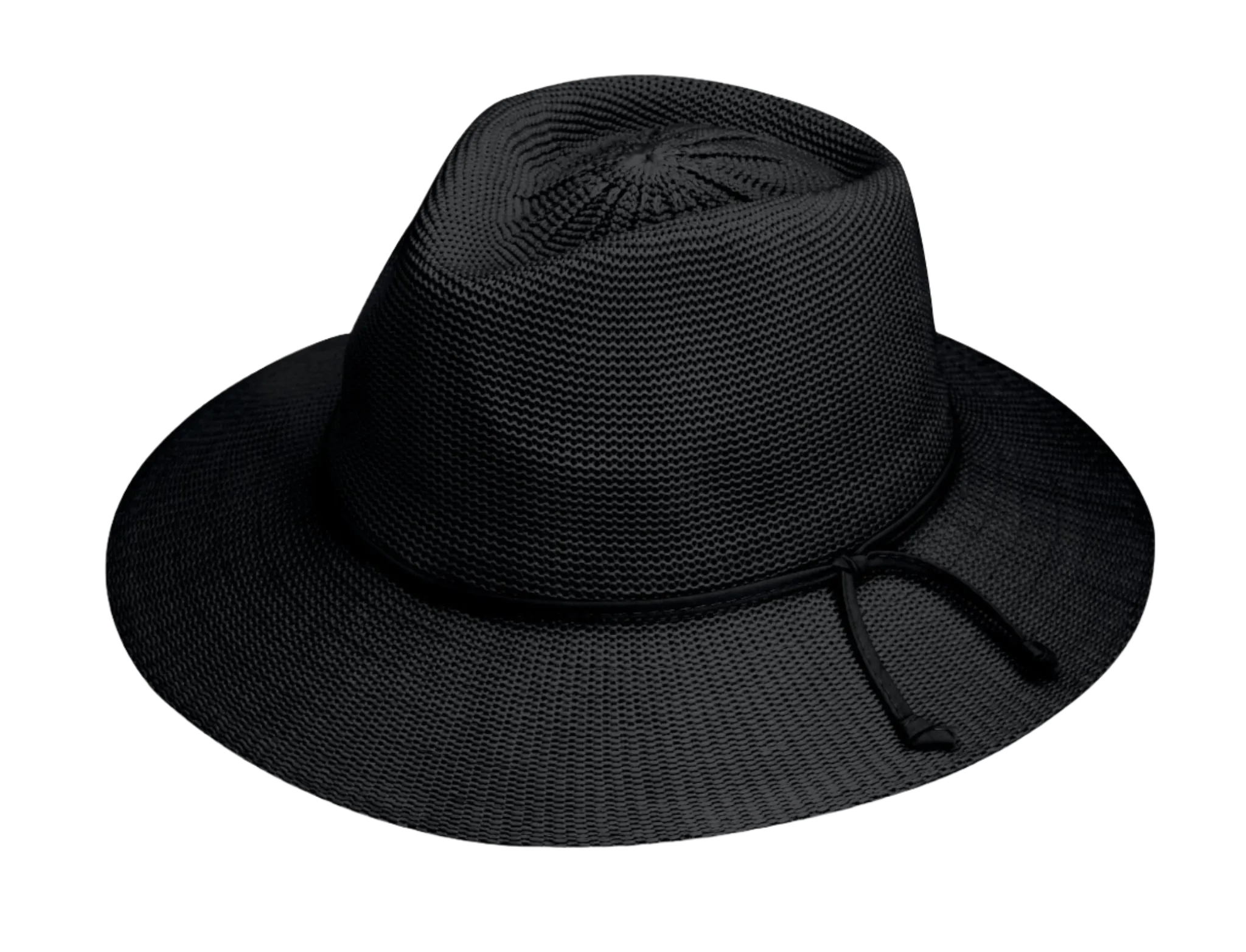 Wallaroo Women's Victoria Fedora Packable Sun Hat - Black